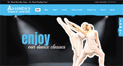 Desktop Screenshot of amandasdancecenter.com